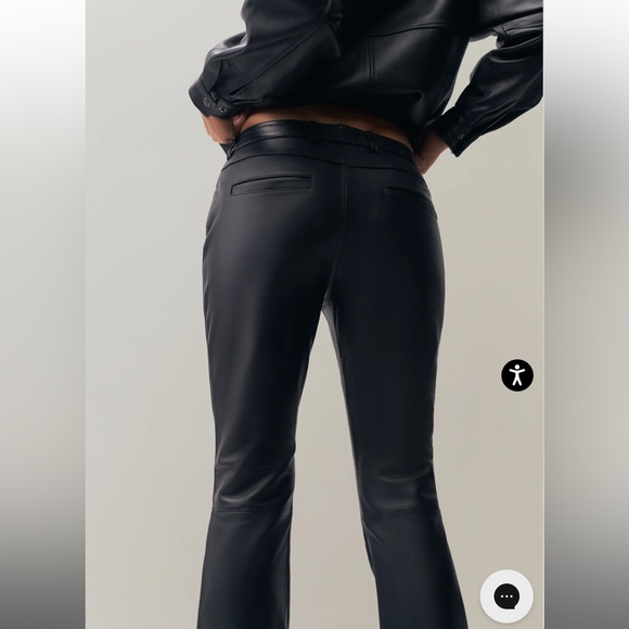 Women's Black Straight Leg Pants - Picture 5 of 7